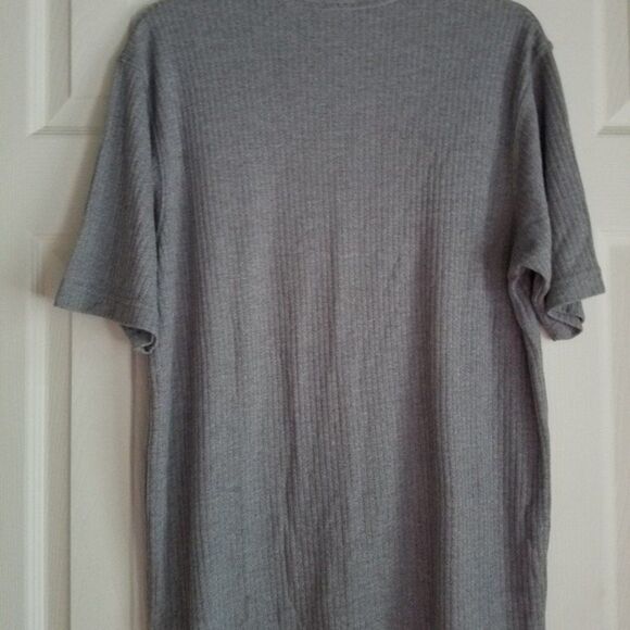 jf j. Ferrar Knit Ribbed Crewneck Dress Shirt Size Medium, Gray NWOT - Picture 7 of 7